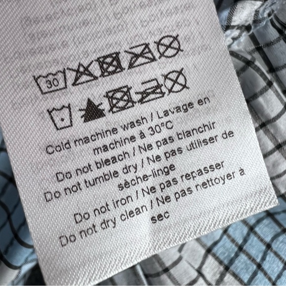 Ganni Blue Plaid Seersucker Long Dress Size S (EU 36 or U.S. 4) - Picture 13 of 16